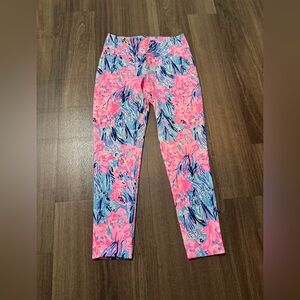Lilly Pulitzer Vibrant Pink and Blue Leggings